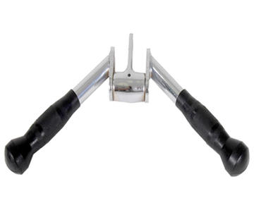 Troy Barbell Triceps Press Down V Bar with Swivel and Rubber Grips